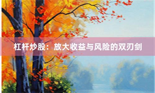 杠杆炒股：放大收益与风险的双刃剑